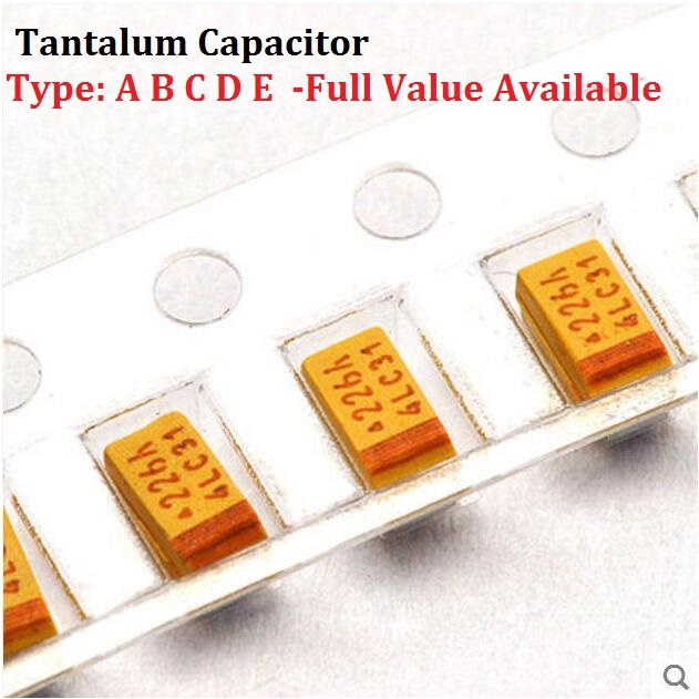 10PCS Tantalum Capacitor ประเภท A 226 10V 22UF 10V SMD 3216 ความจุ 10V22UF 1206 ตัวเก็บประจุ 22UF10V
