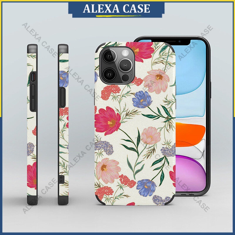 เคสโทรศัพท์ดอกไม้สําหรับ iPhone 17 Pro Max / iPhone 16 Pro Max / iPhone 15 Pro Max / iPhone 13 Pro M