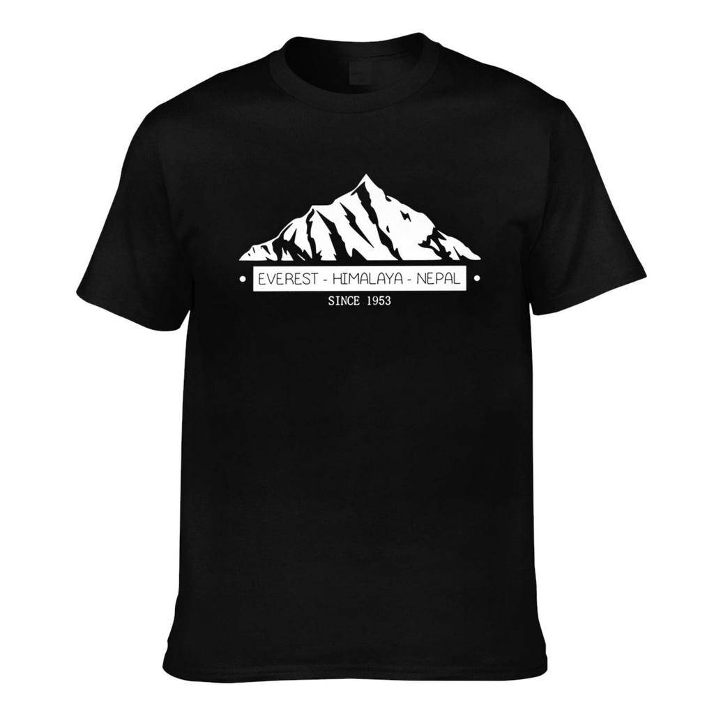 แฟชั่น Cotton Mount Everest Himalaya เนปาลบุรุษเสื้อยืดฤดูร้อนนุ่ม