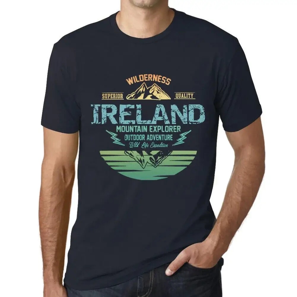 Mens Graphic Outdoor Adventure Wilderness Miner Ireland T-Shirt - Outdoor