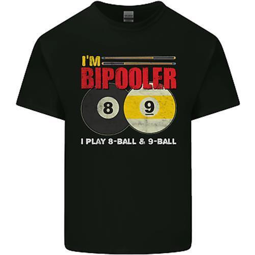 In Bipooler I Play 8-Ball 9-Ball Fun Pool Mens Cotton เสื้อยืด