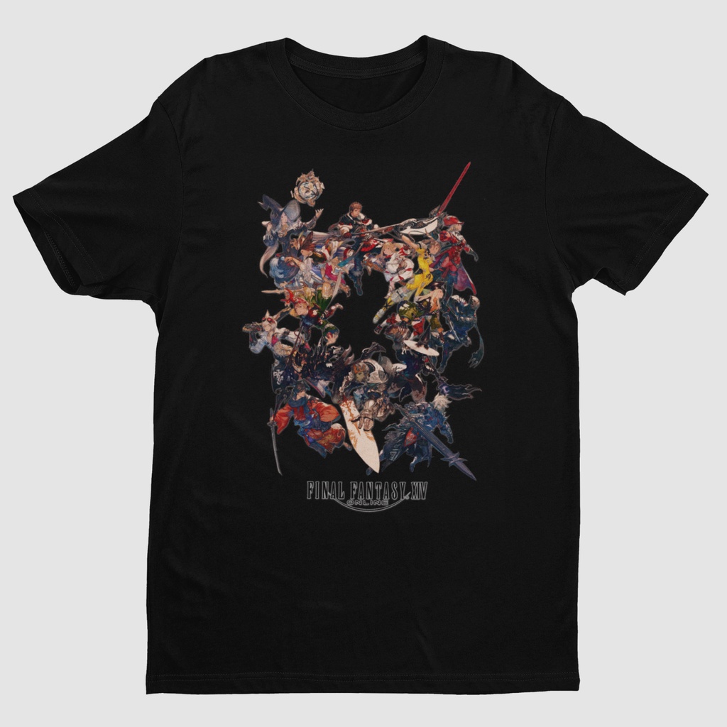 เสื้อยืด Unisex อาร์ตเวิร์คจากเกม Final Fantasy XIV พร้อมภาพพรีเมียม | FF14
