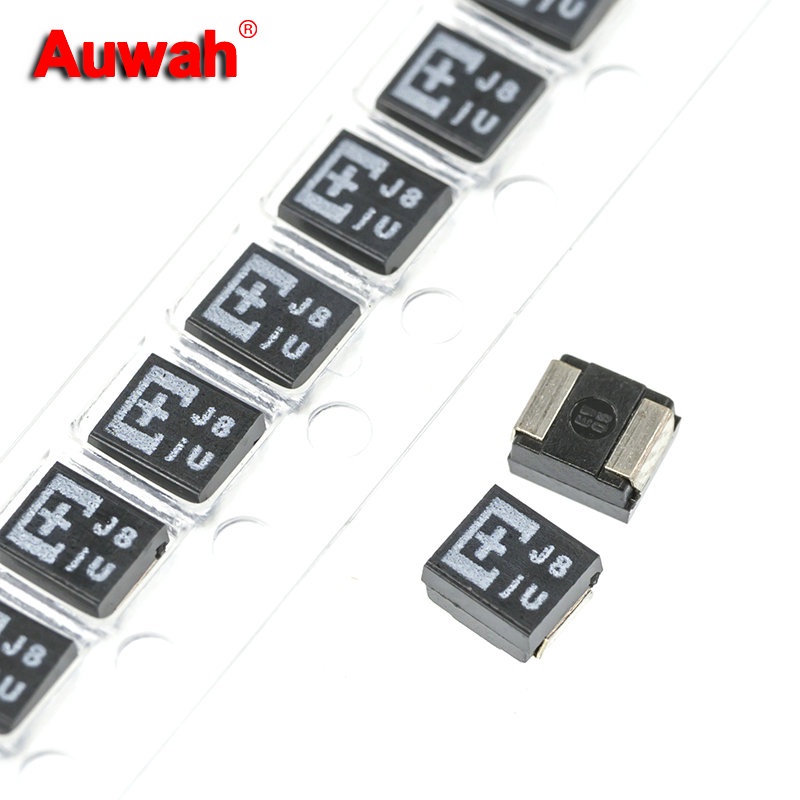 10pcs 2.5V 6.3V 220UF 2R5TPE220MAZB 2R5TPE220MIB 6TPE220MAZB 3528 ประเภท B SMD Polymer Tantalum ตัวเ