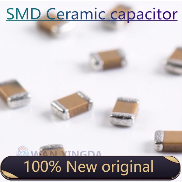 100 ชิ้น 0402 ตัวเก็บประจุเซรามิก SMD 10pF 100uF 100pF 1nF 10nF 15nF 100nF 0.1uF 1uF 2.2uF 4.7uF 10u