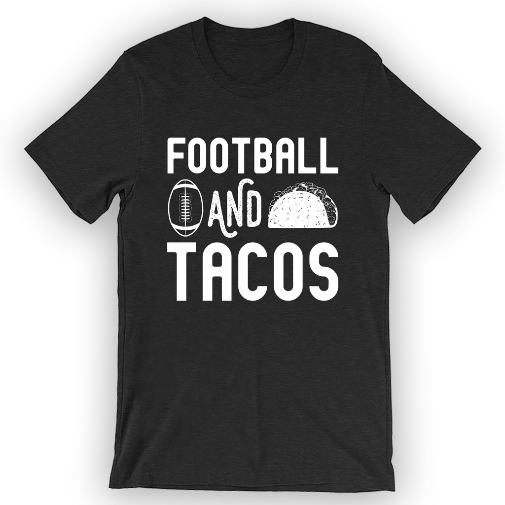 Retro Style 80s 90s Graphic Unisex Football And Tacos T-Shirt Football Shirt
