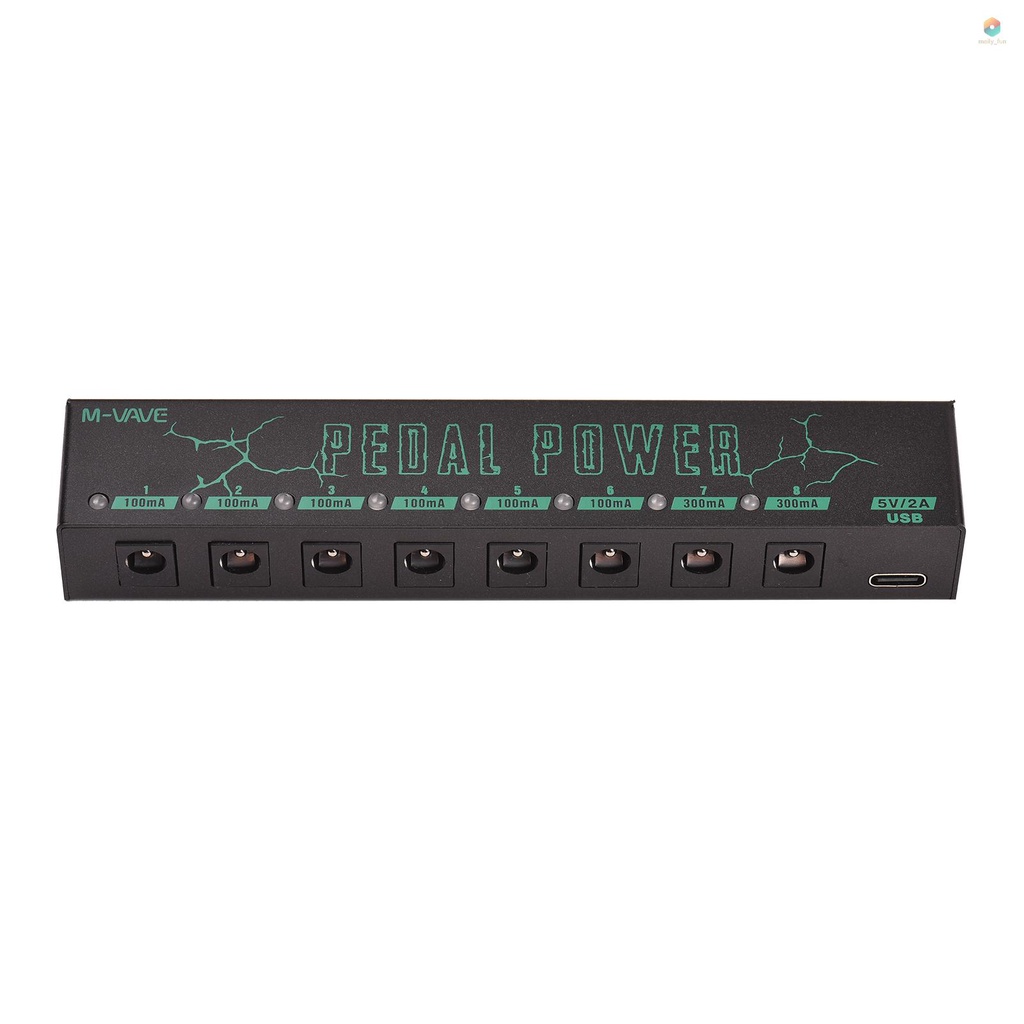 [meily_fun]M-VAVE PEDAL POWER Guitar Pedal Power Guitar Effector Power Supply 8 Isolated DC Output