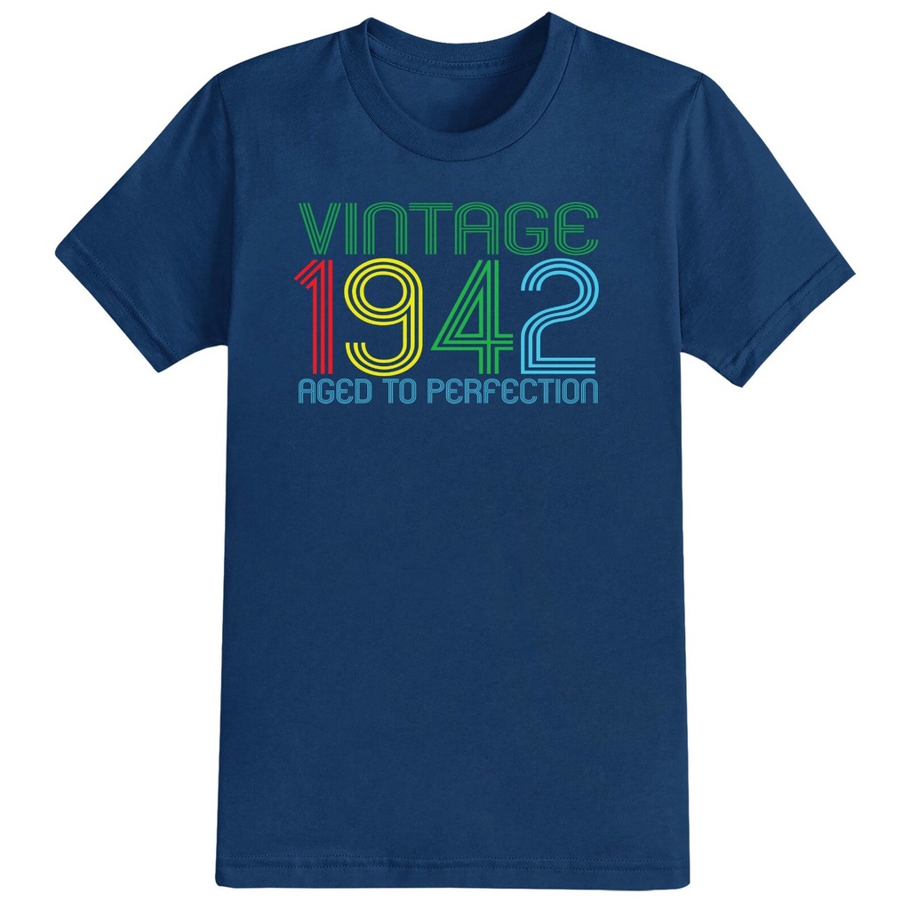 Mens 80Th Birthday T-Shirt Vintage Perfection 1943 2023 Mens 80 Years Gift Idea