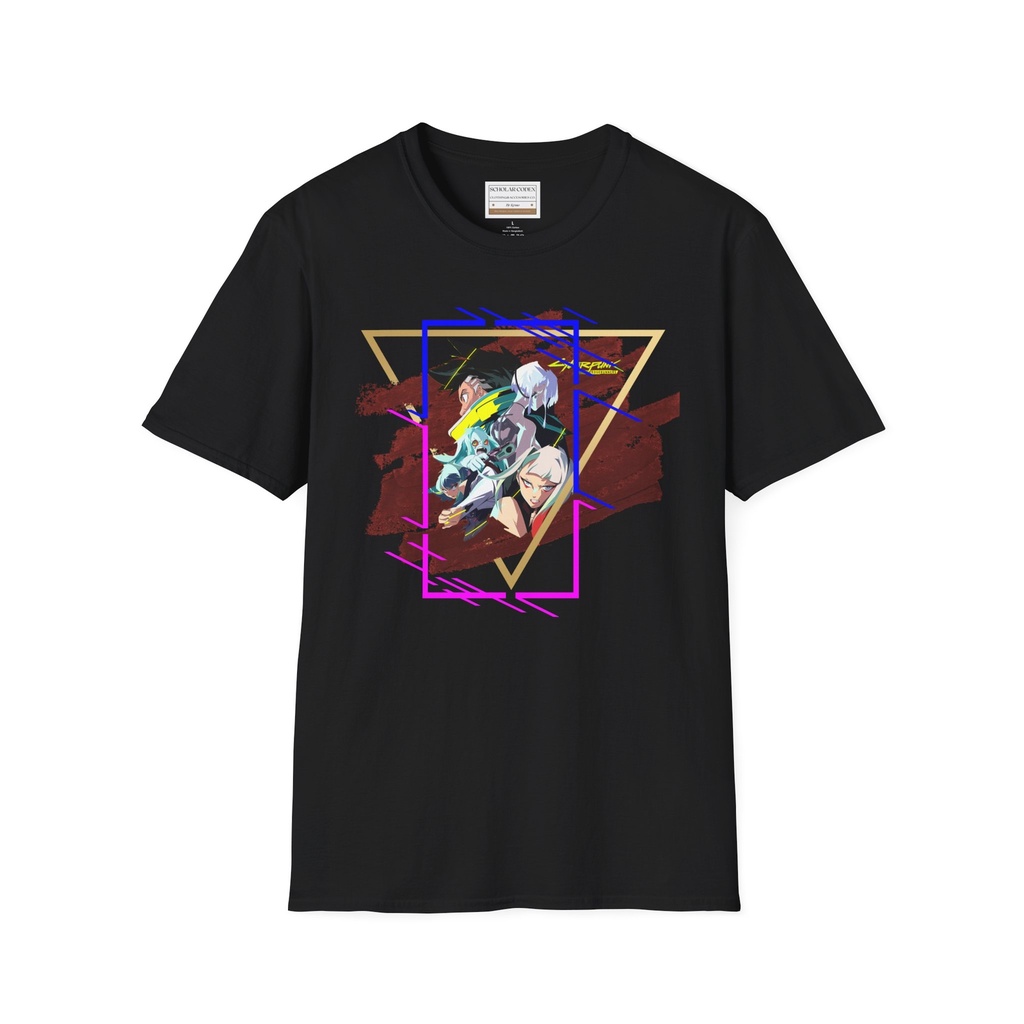 Retro Style 80s 90s Graphic Cyberpunk Edgerunners 001 เสื้อยืด Softstyle สําหรับทุกเพศ