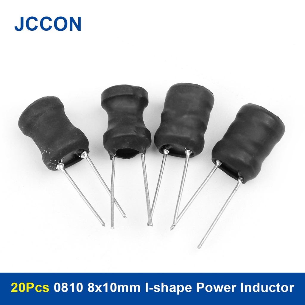20 ชิ้น 0810 8x10 มิลลิเมตร I-shape Power Inductor เหนี่ยวนําขดลวดทองแดง DIP 2Pin 100uh 220uh 330uh 