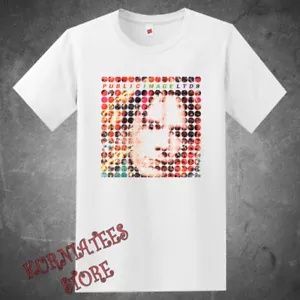 Pil Public Image Ltd 9 Soft Mens White Tee