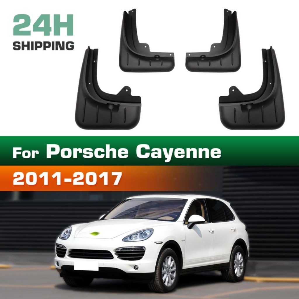 คุณภาพสูงรถยนต์ Fender Mudguards Mud Flaps สําหรับ Porsche Cayenne 92A 2nd Gen 2011 2012 2013 2014 2015 2016 2017