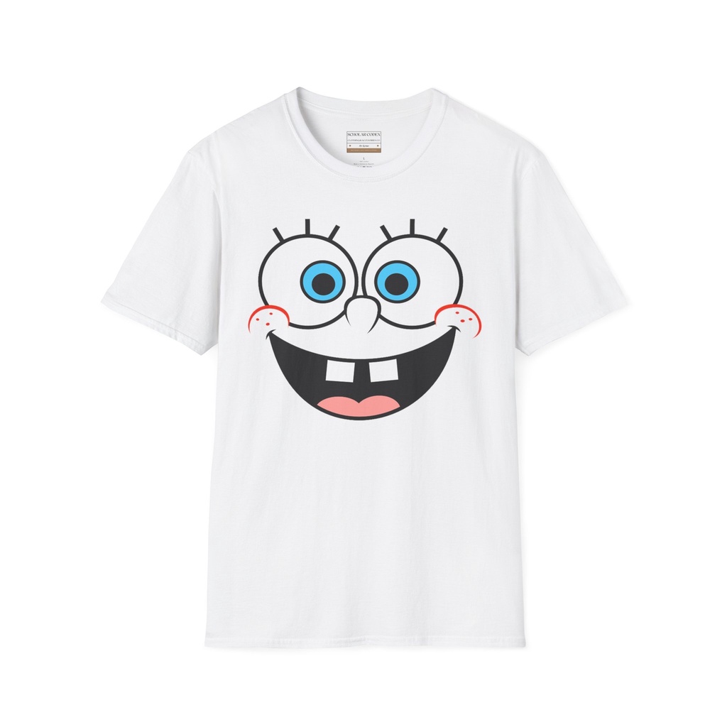 Retro Style 80s 90s Graphic Spongebob, Sponge Face เสื้อยืด Softstyle สําหรับทุกเพศ