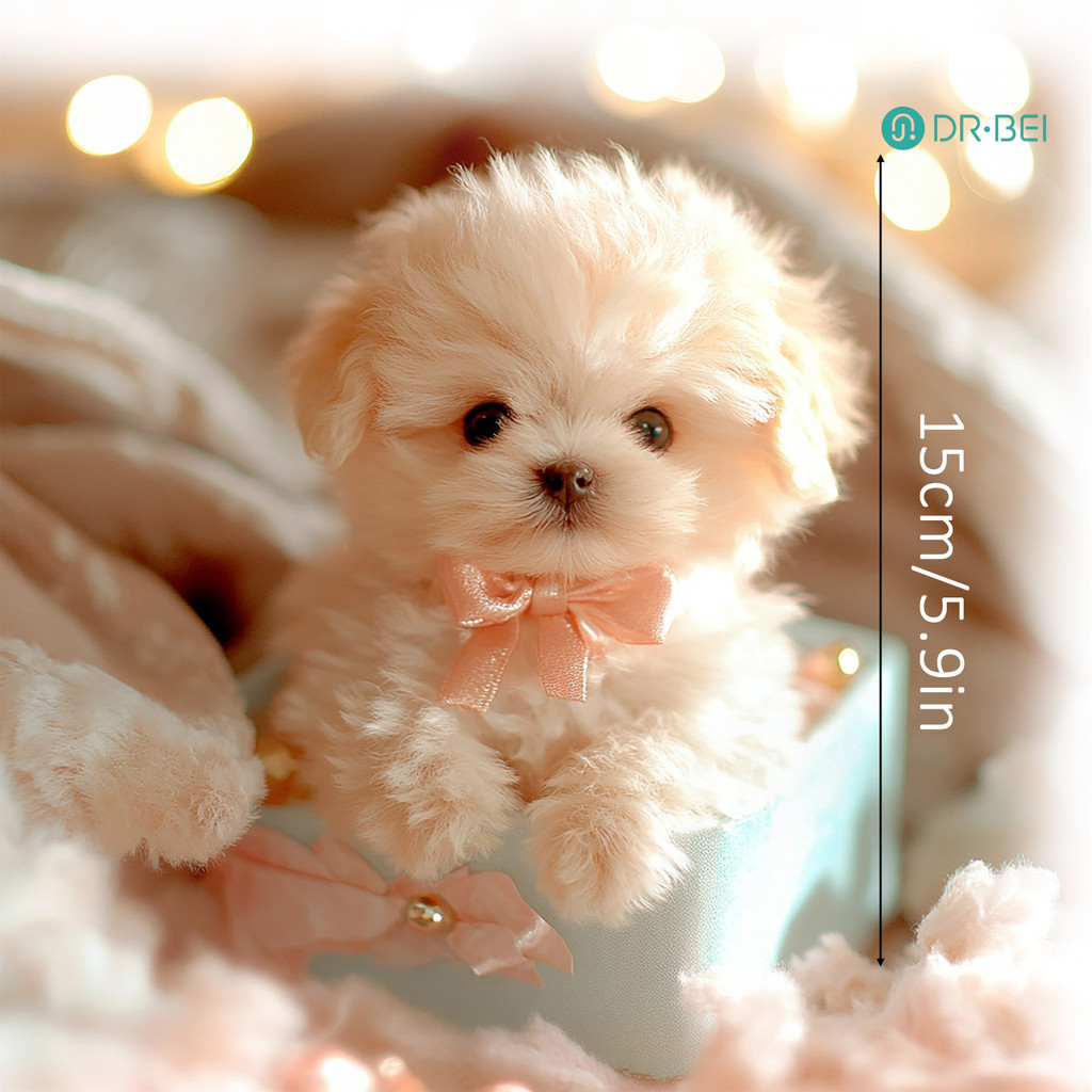 ดร.เบอิ หุ่นยนต์สุนัขไฟฟ้าสัตว์เลี้ยงสมจริงปุยลูกสุนัขหุ่นยนต์ของเล่นแบบโต้ตอบสุนัขเดินเห่าหางกระดิกชอบสุนัขจริงสําหรับเด็กผู้ใหญ่ของขวั - รูปที่ 4