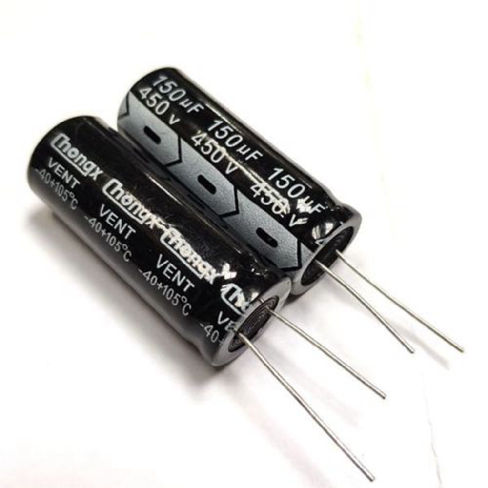 450V 33uF 47uF 68uF 82uF 100uF 120uF 150uF 220uF อลูมิเนียม Electrolytic Capacitor Radial