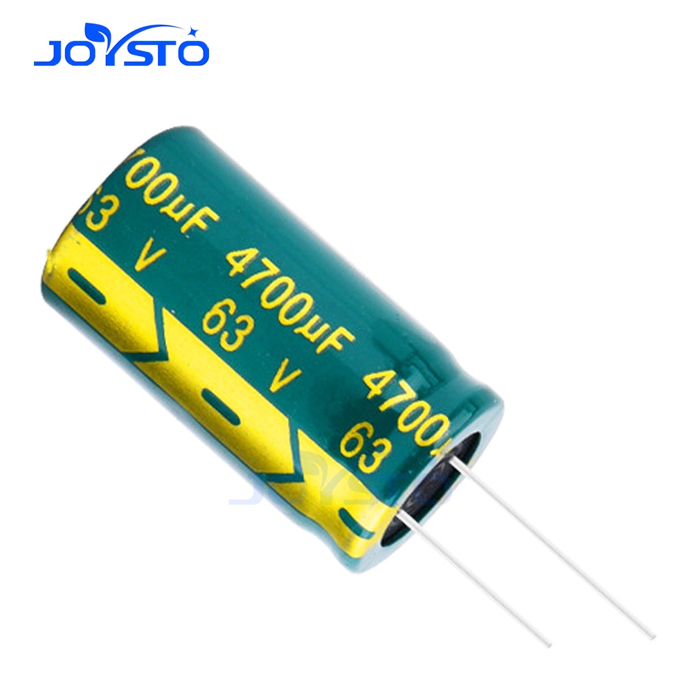 2 ชิ้น Electrolytic Capacitor 63V4700UF 63V 4700UF 22X40 มม. ความถี่ต่ํา ESR ตัวเก็บประจุอลูมิเนียม