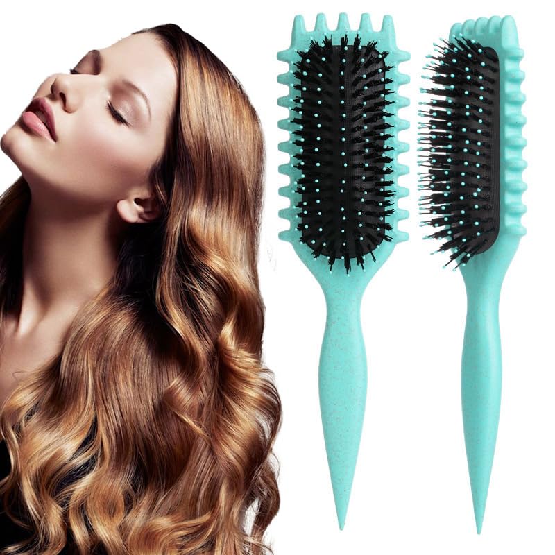 แปรงผมหยิก แปรงกําหนดลอน แปรงหวีผมใหม่ล่าสุด Curl Define Stying Brush