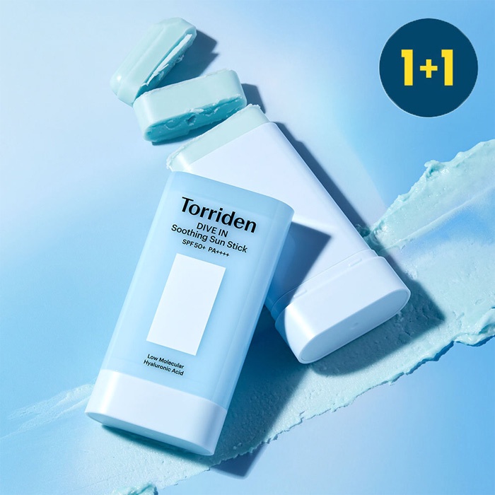 Torriden DIVE IN Soothing Sun Stick 19g+19g SPF50+ PA++++ K Beauty Skincare Face Sunscreen
