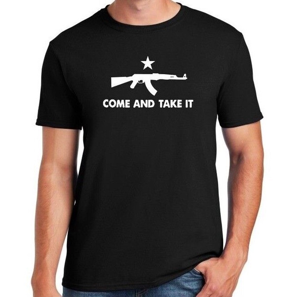 โลโก้มาแล้วเอามัน #4 - เสื้อยืด Pro Tops Casual Streetwear Second Amendment Ar15 1776 2A Ak47