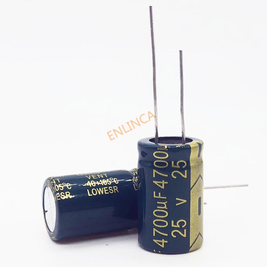 คุณภาพดีเท่านั้น 25v 4700uf 16*25 ความถี่สูงความต้านทานต่ําอลูมิเนียม electrolytic capacitor 4700uf 