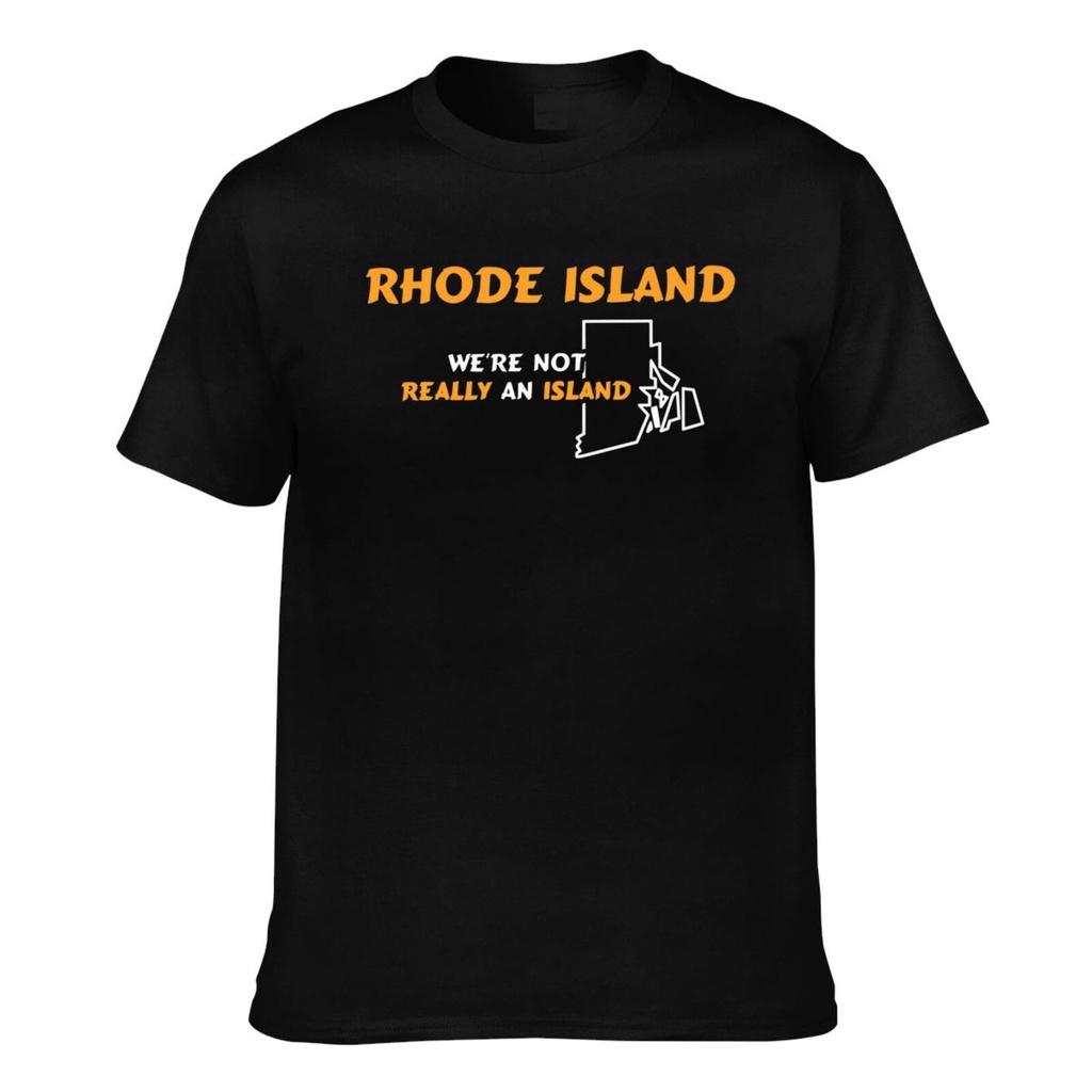 เสื้อยืดผู้ชายผ้าฝ้ายแท้ Rhode Island คุณภาพดี