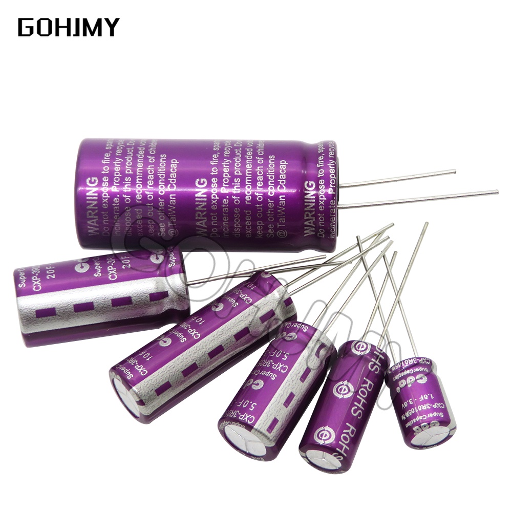 1PCS 3.0V CDA 3V Super Capacitor 1F 2F 3.3F 5F 7F 10F 15F 18F 20F 30F 50F 60F 100F 120F 3.0V3.3F 3V1