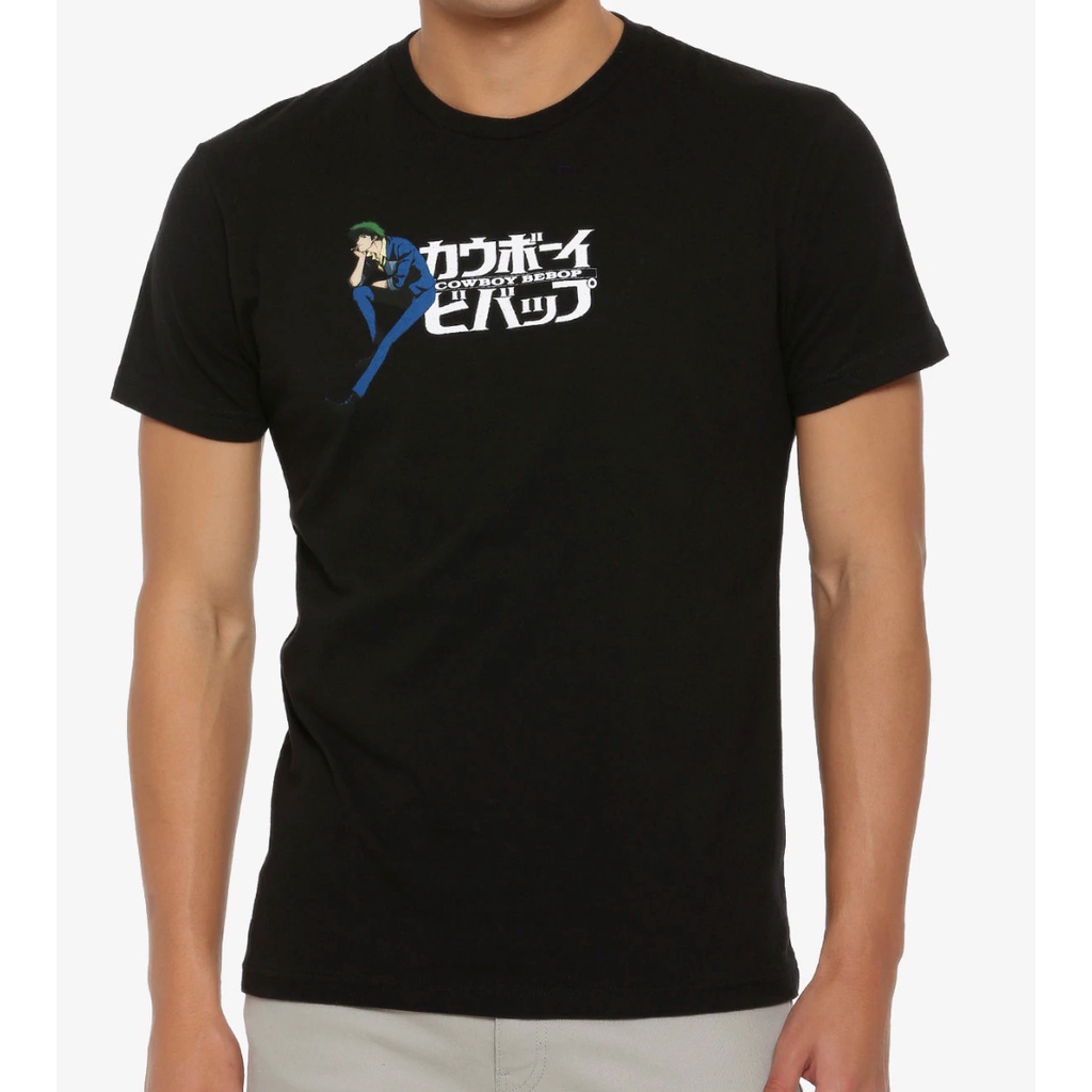 เสื้อยืด Retro สไตล์ 80s และ 90s ลายกราฟิก Anime Cowboy Bebop "See You Space Cowboy"