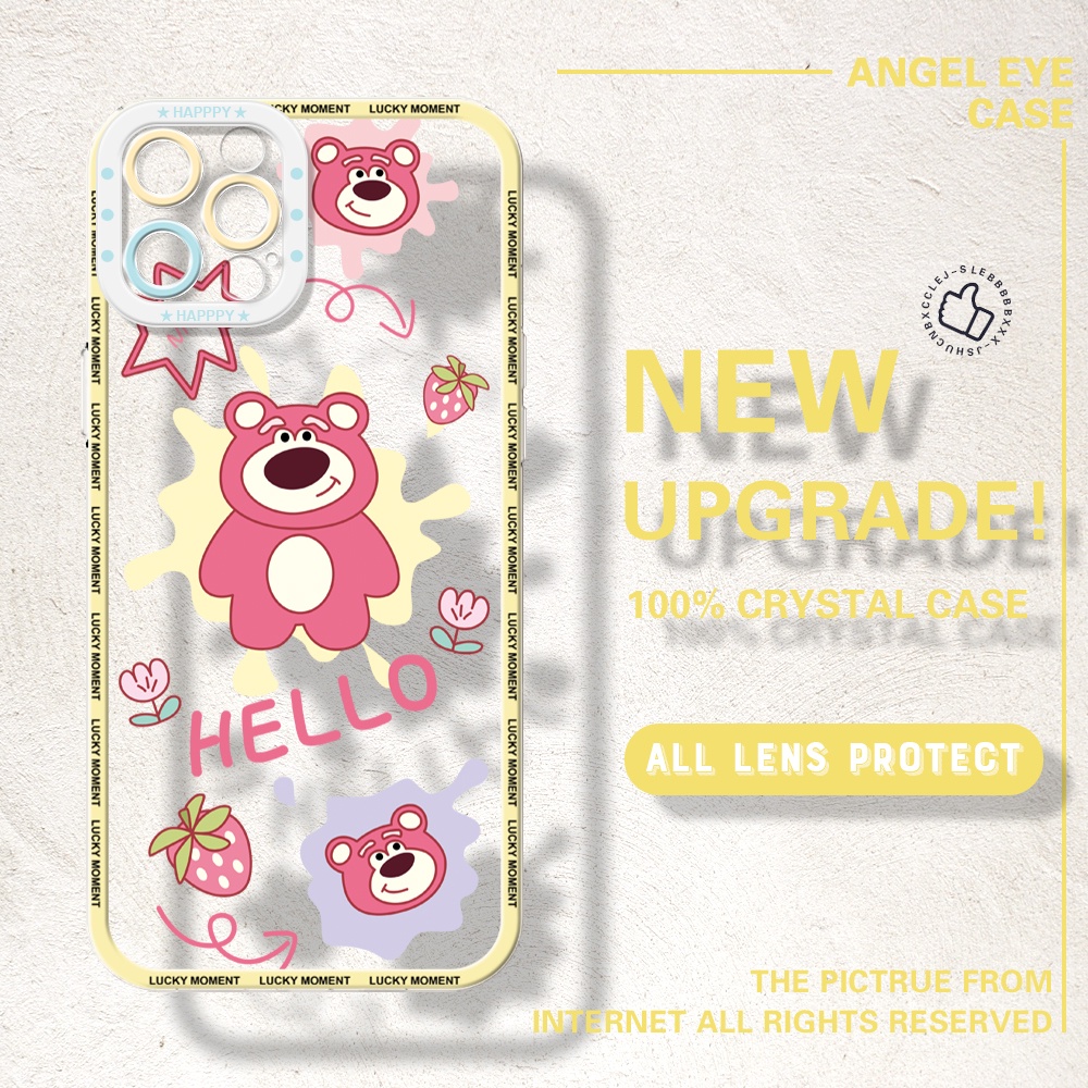 สําหรับ Redmi หมายเหตุ 10 9 11T 11E Pro 9S 9T 10S การ์ตูนLotso Bear Design Soft TPU เคสโทรศัพท์