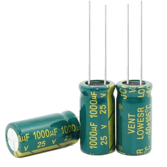 คริสตัลความถี่สูงเดิมใหม่ 1000uf 25v 25v 1000uf ขนาด: 10*17MM ใหม่เดิม