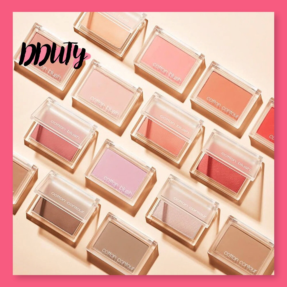 Missha cotton mix blush, strawberry banana/melted marshmallow/crepe cake blush 11g no.1 missha, cott