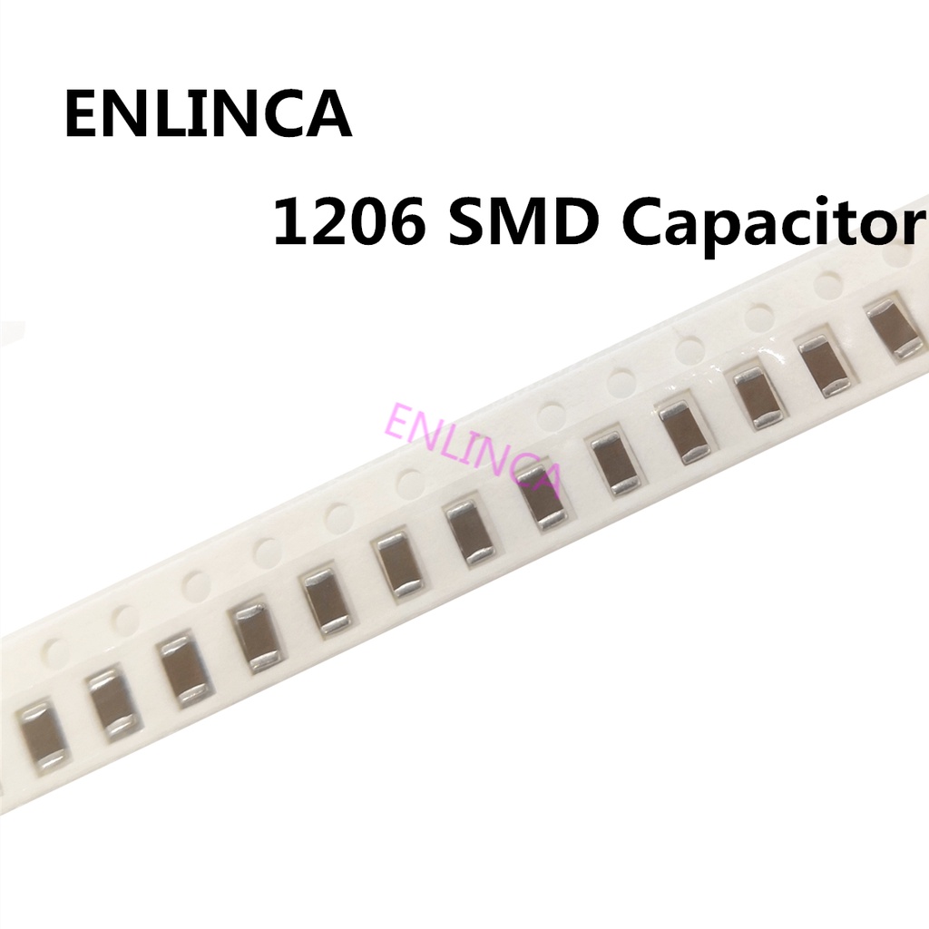 100PCS 1206 ตัวเก็บประจุ SMD 104 103 223 473 224 472 50V 4.7NF 10NF 22NF 47NF 100NF 220NF 0.22 0.01 