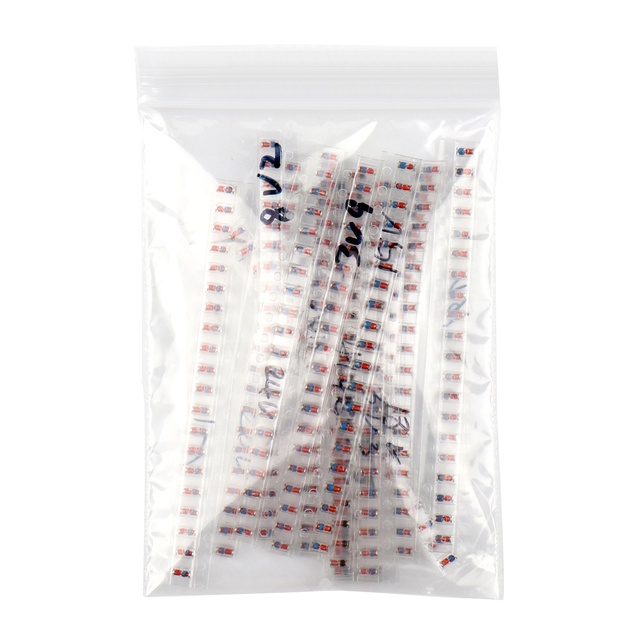 300 ชิ้น/ล็อต LL34 SMD Zener ไดโอดสารพันชุด 1/2W 3 V-24 V 1N4148 15 ค่า x 20 ชิ้น Assorstment ชุด
