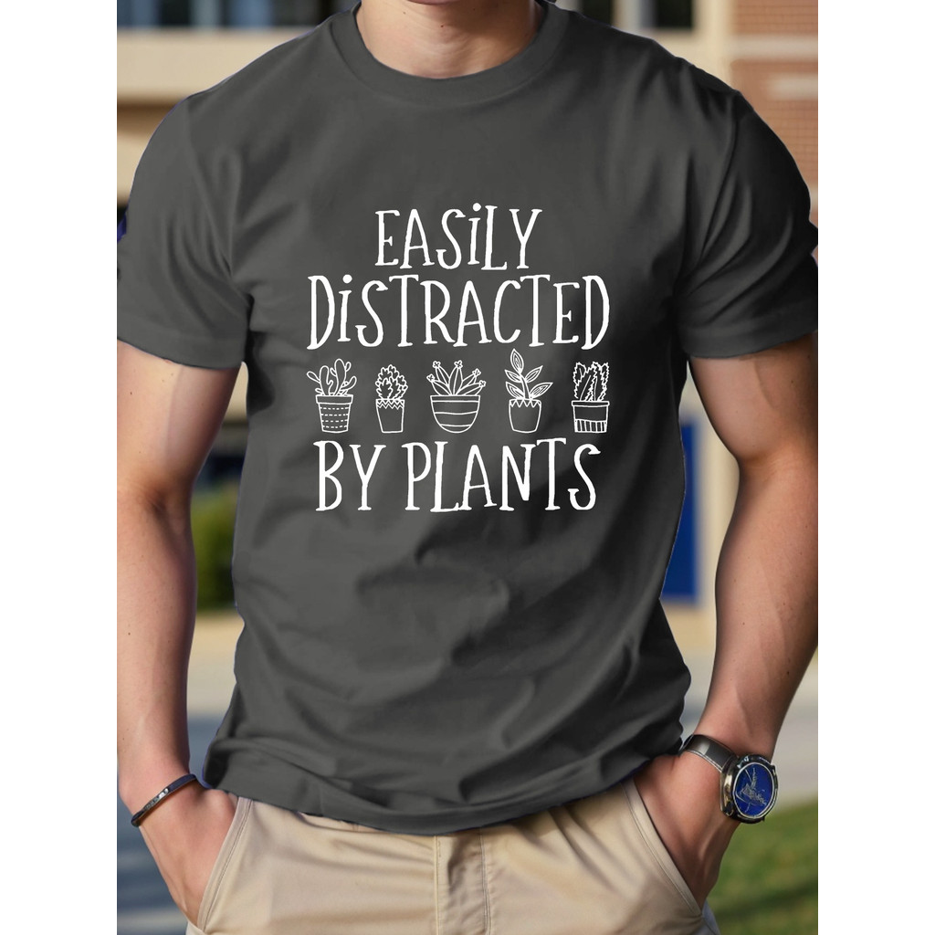 ได้อย่างง่ายดายปฏิเสธโดย Plants Pure Cotton Mens Tshirt Comfort Fit