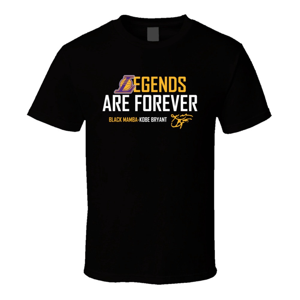 Legends Are Forever Black Mamba Kobe Bryant La Basketball Fan Gift T Shirt