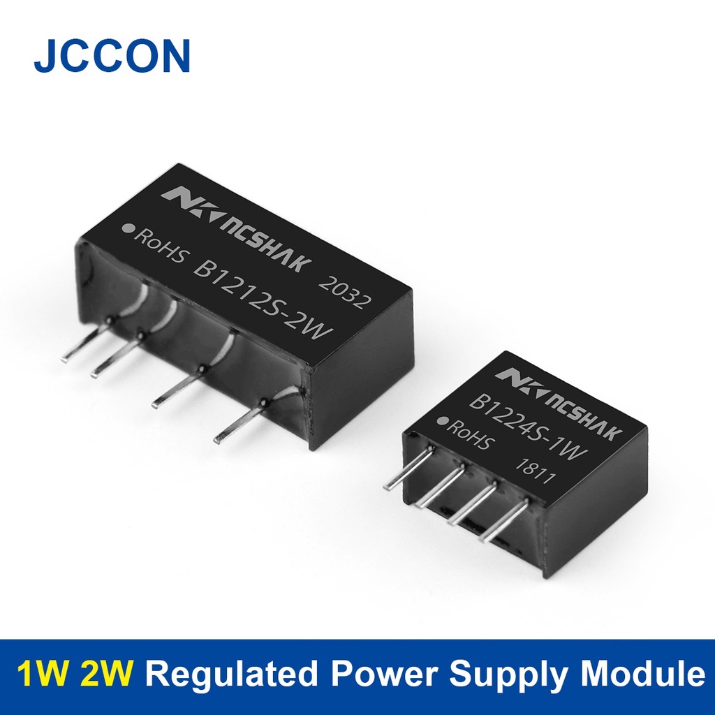 2 ชิ้น 1 W 2 W Regulated Power Supply โมดูลแยก Switching Power B0505S B1205S B1212S B2405S B0305S-1W