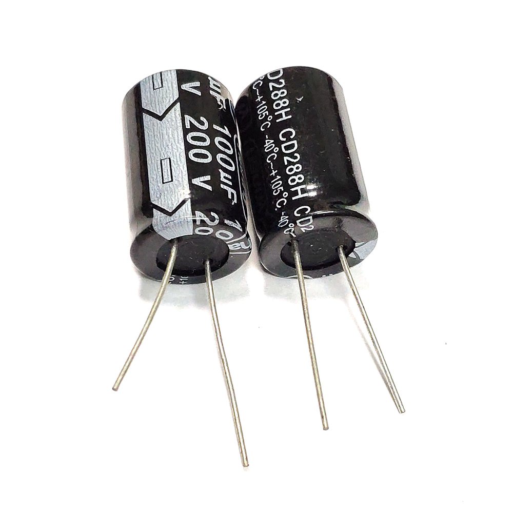200V 10uF 22uF 33uF 47uF 68uF 100uF 220uF 330uF 560uF 1000uF อลูมิเนียม Electrolytic Capacitor Radia