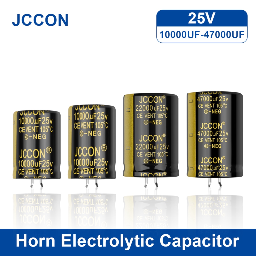 2 ชิ้น DECCON Audio Electrolytic Capacitor 25V 10000UF 22000UF 47000UF สําหรับเสียง Hifi Amplifier ค