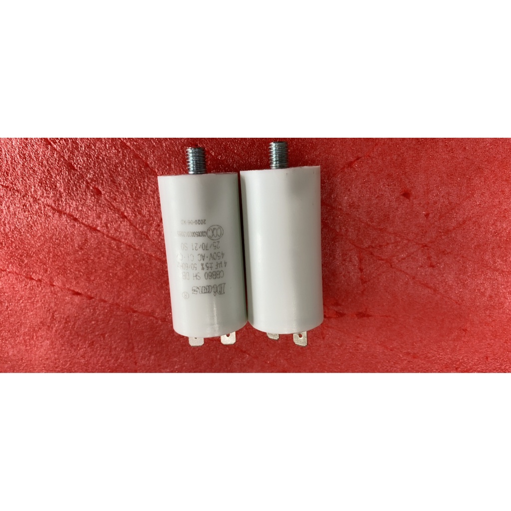 CBB60 มอเตอร์เริ่มต้น AC capacitor 30UF450VAC 12UF 30UF 2 ชิ้น 4 ชิ้นเท้า Double soldering stud 55UF