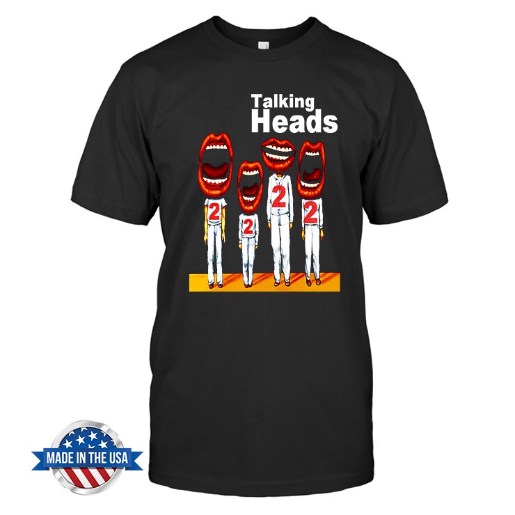 Talking Heads Rock เสื้อยืด David Byrne Jerry Harrison Psycho Killer Tom Tom Club