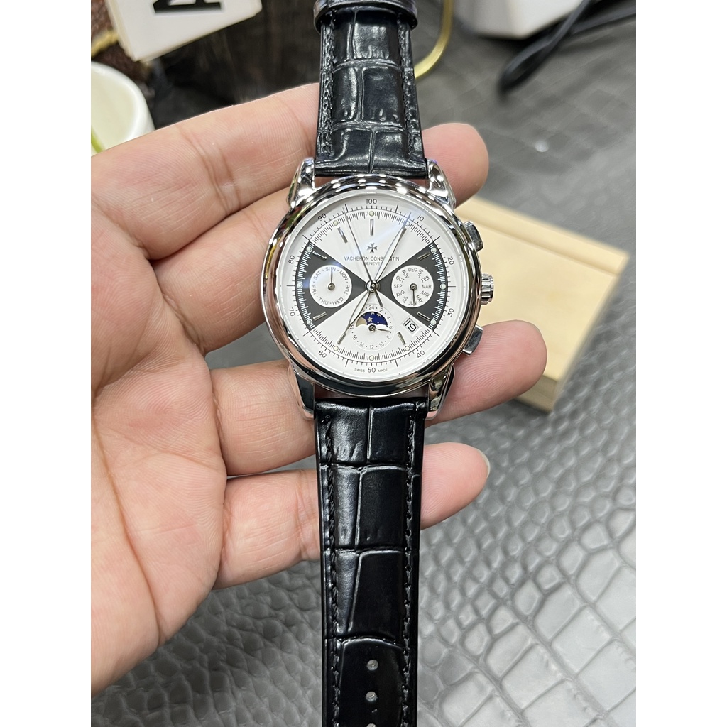 IWC7308 Pilot Red มือสอง Green Dial Steel Band Men Style