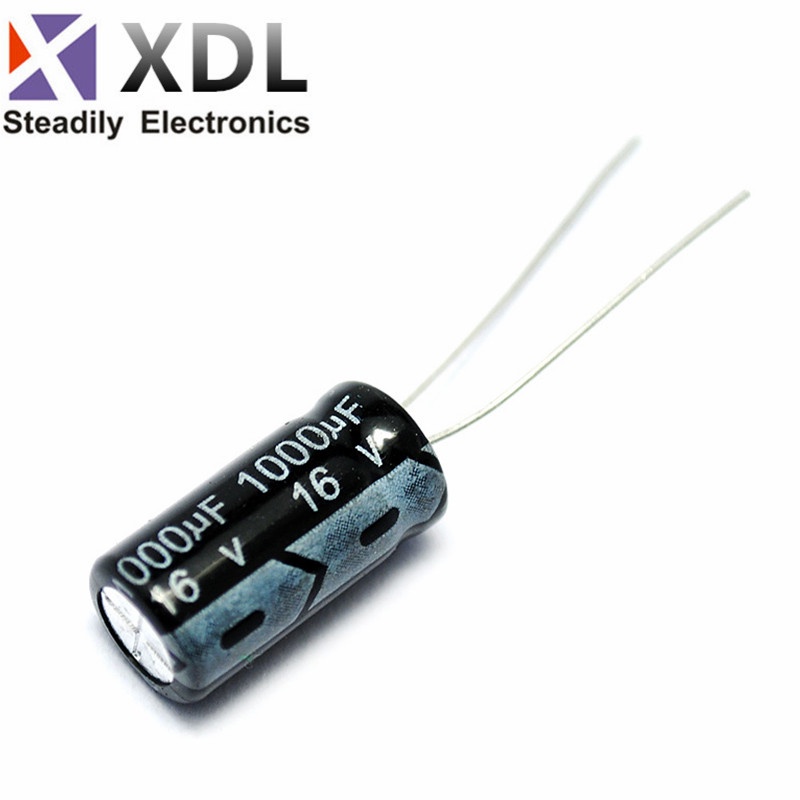 10PCS 1000 uF 16 V 8*16 DIP อลูมิเนียม Electrolytic capacitor 1000uF 16V 1000uF 16V 1000uF