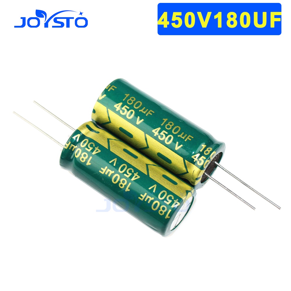 ตัวเก็บประจุไฟฟ้า 450V180UF 450V 180UF 18X40 มม. ตัวเก็บประจุอลูมิเนียม ESR ความถี่สูง