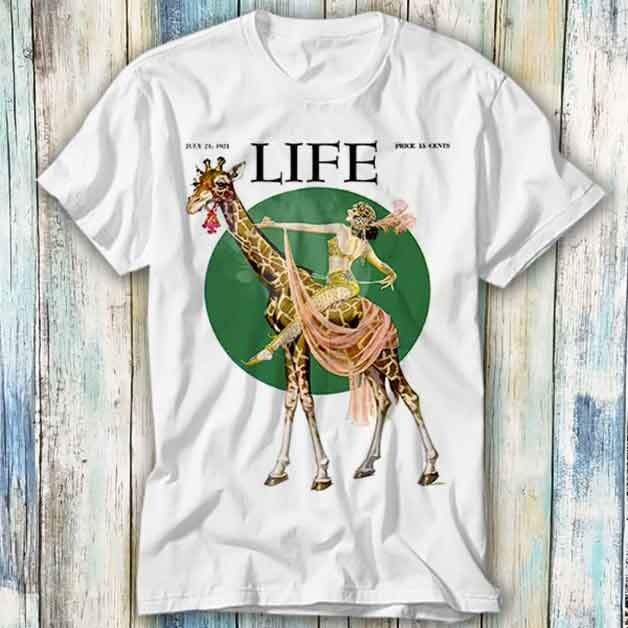Life Camel Travel Vintage 1921 Magazine T Shirt Meme Gift Top Tee