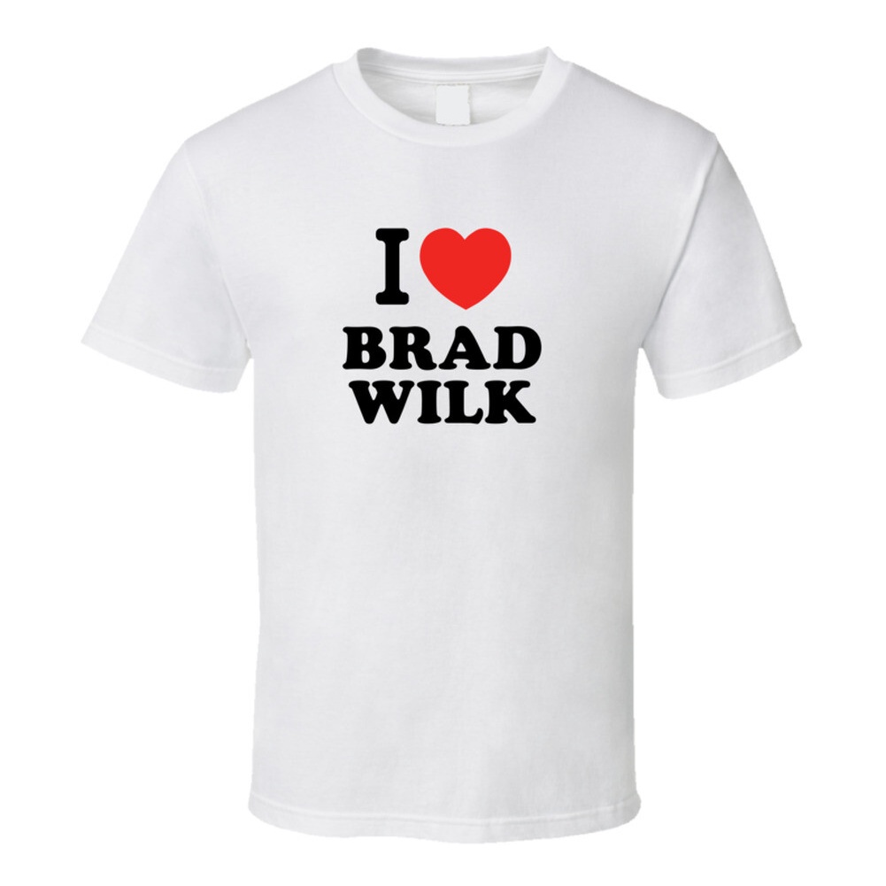 Retro Style 80s 90s Graphic I Love Brad Wilk Drummer Band Music Fan T Shirt
