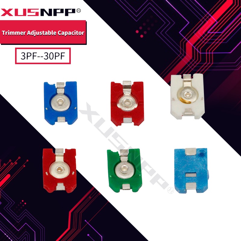 5pcs trimmer ตัวเก็บประจุแบบปรับได้ 3PF 6PF 10PF 20PF 30PF SMD TSC3Z300A110 TZC3Z060A110 TZC3Z030A11