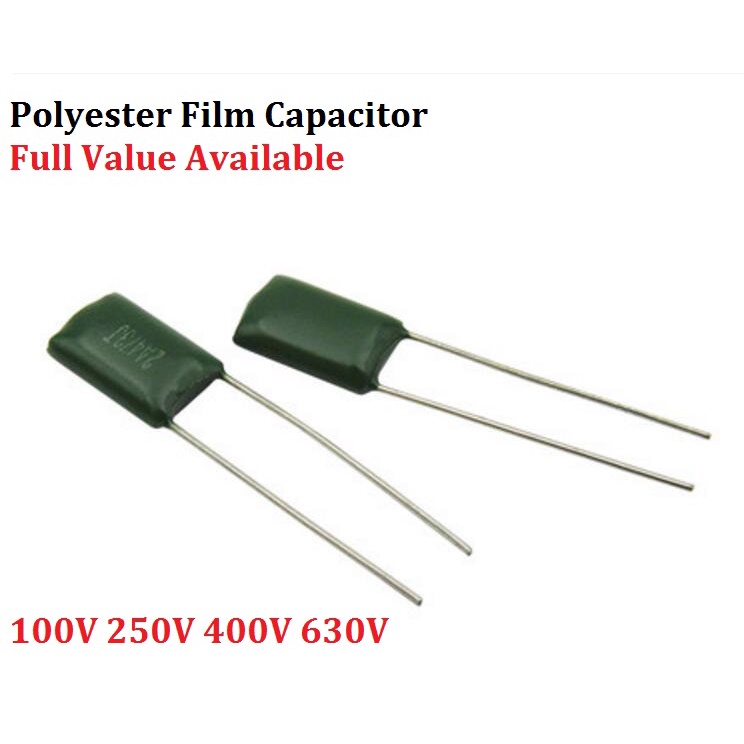 50PCS โพลีเอสเตอร์ฟิล์มตัวเก็บประจุ 100V 2A221J 2A331J 2A471J 220/330/390/470/PF 2A102J 2A152J 2A222