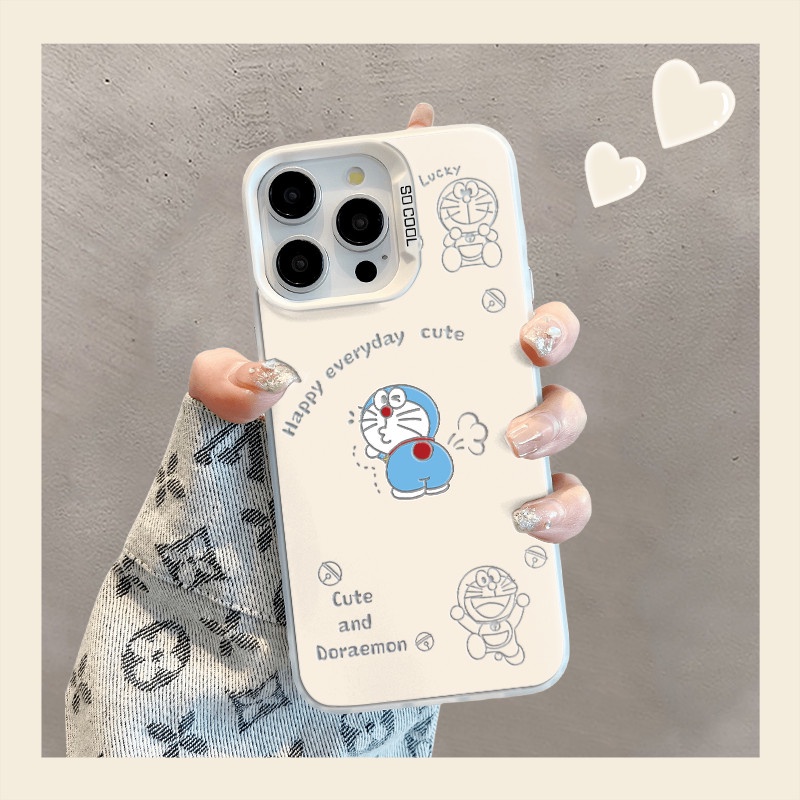 โดราเอมอนก่อให้เกิดสำหรับ OPPO A58 A11X A5 A2 A55 X7 A57 A16ค้นหากรณี X5 X6 Pro V23 11 10 Pro Reno 13 12 11 10 9 8T 7 6 5 8Z 7Z Pro ฝาครอบกล้องกันกระแทก