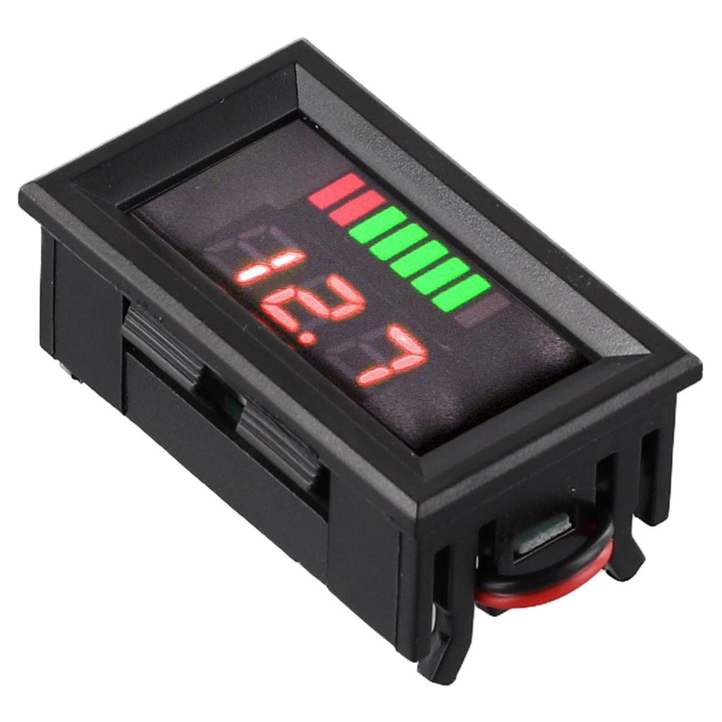 ⭐ฟิเวนสตาร์⭐24V-60V รถ Marine รถจักรยานยนต์ LED โวลต์มิเตอร์แบบดิจิตอลเครื่องวัดแรงดันไฟฟ้าเครื่องวัดแบตเตอรี่
