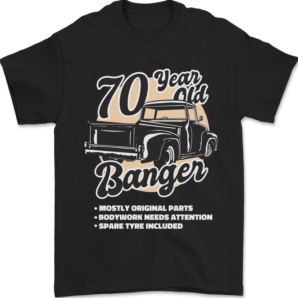 70 ปี Banger Birthday 70Th Year Old Mens เสื้อยืด 100% Cotton
