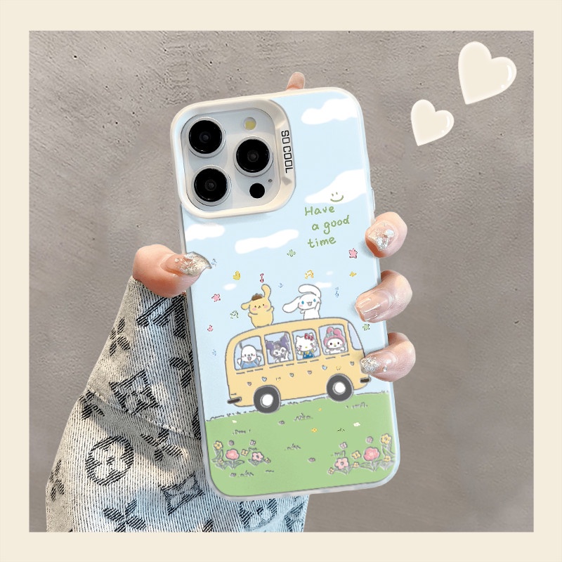 ซอง Sanrio Bus Hellokitty สำหรับ Vivo Y17 Y12 Y12S Y30 Y7S Y50 Y100 S10 S10E V23E V23 V25 V27 V29 X6