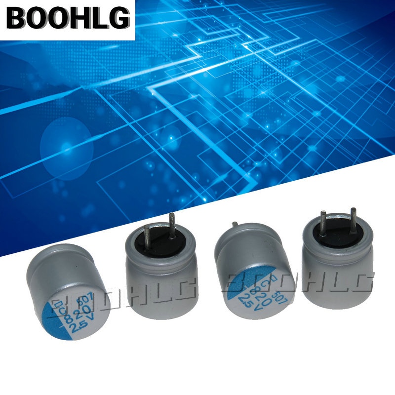 100pcs 820uF 2.5V NCC PSC serires 8x8 มม.Super Low ESR 2.5V820uF สําหรับเมนบอร์ด VGA Solid Capacitor